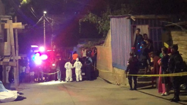 Ultiman a cinco personas en colonia Villa Nueva de Tegucigalpa