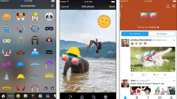 Twitter anuncia calcomanías para fotos