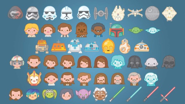 Llegaron los emojis de Star Wars