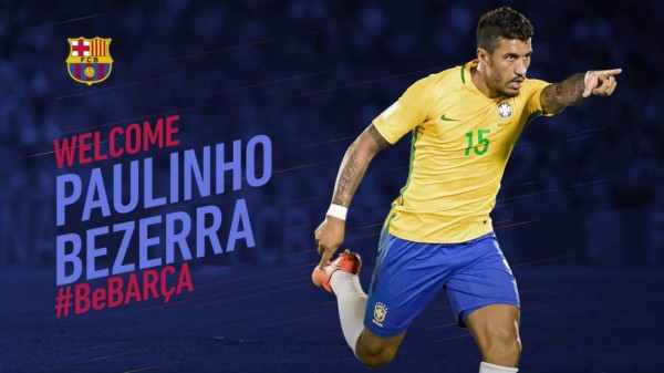 Paulinho Bezerra, nuevo jugador del FC Barcelona