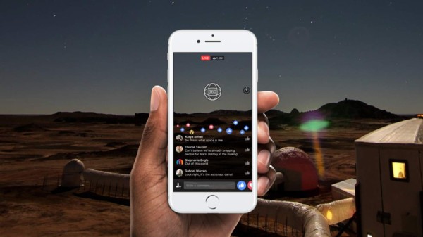 Facebook lanza videos de 360 grados en vivo