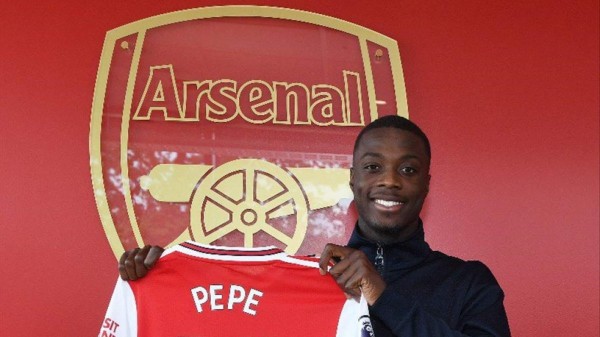 El Arsenal rompe récord con fichaje de marfileño Nicolás Pépé