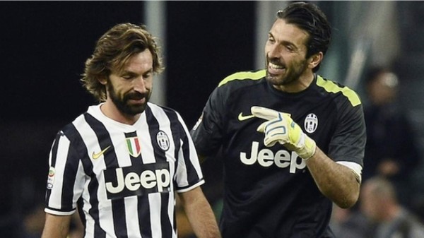 Buffon se despidió de Pirlo de una manera emotiva