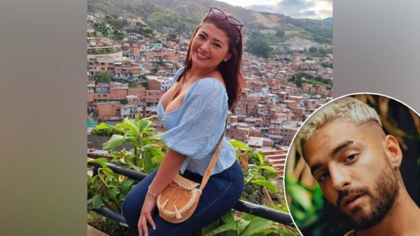 ¿Milagros Flores se encontró en Colombia al doble de Maluma?  