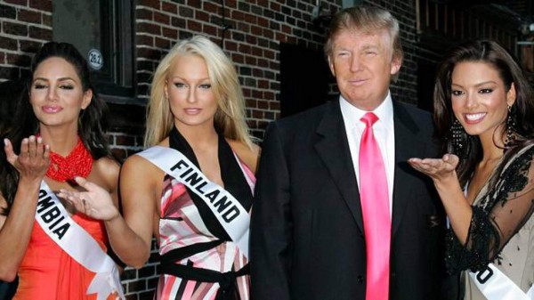 Miss Finlandia denuncia que Trump le tocó el trasero
