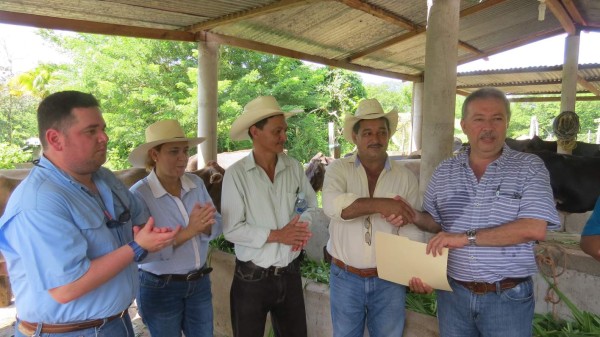 Entregan hatos ganaderos para impulsar la repoblación bovina