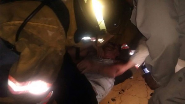 Rescatan a pareja de incendio en Tegucigalpa