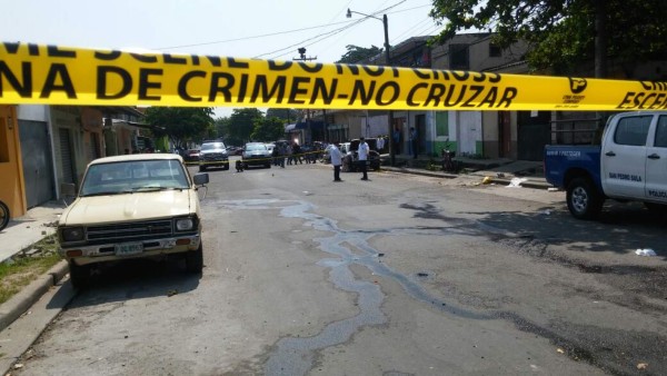 Manuel Izaguirre fue ultimado en la 3 calle y 7 avenida del barrio Concepción de San Pedro Sula.