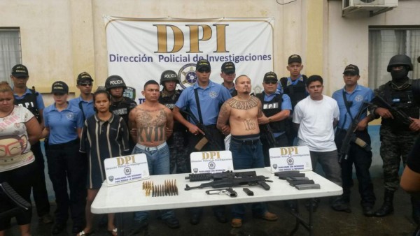 Hasta una granada y fusiles les hallan a cabecillas de la 18