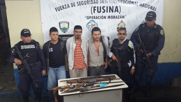 Capturan en Copán a banda de supuestos sicarios