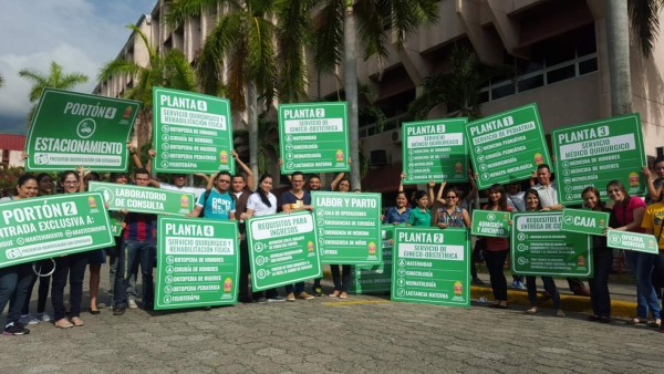 Se pulen con rotulación para el hospital Mario Rivas