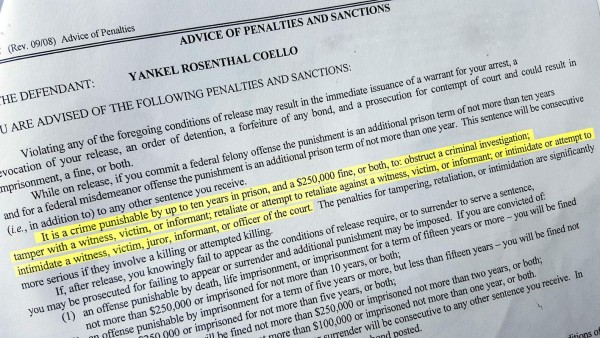 Diez años de cárcel si los Rosenthal obstruyen investigación