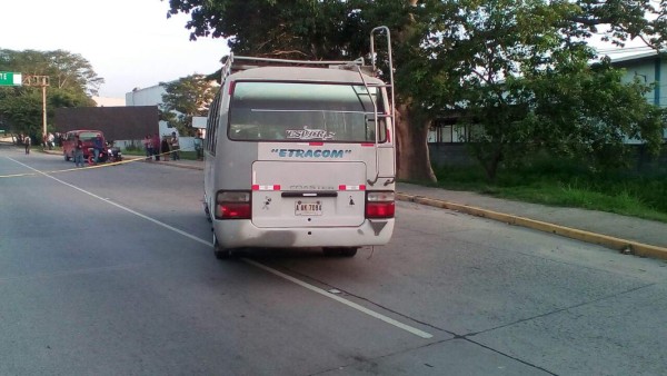Matan al conductor de un bus rapidito en San Pedro Sula