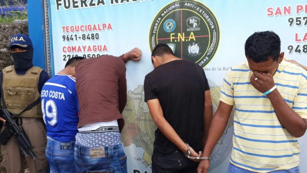 Caen cuatro supuestos extorsionadores en Tegucigalpa