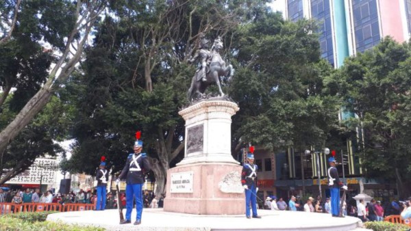 Homenajean a Francisco Morazán en el Centro de Tegucigalpa