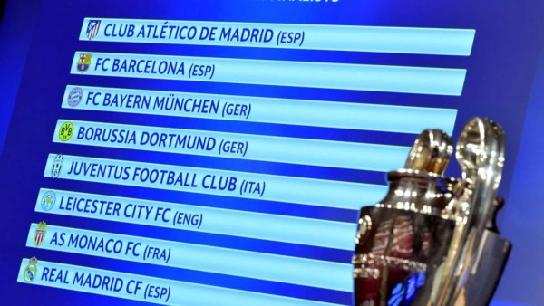 Bayern-Real Madrid y Juventus-Barcelona, grandes duelos en cuartos de la Champions League