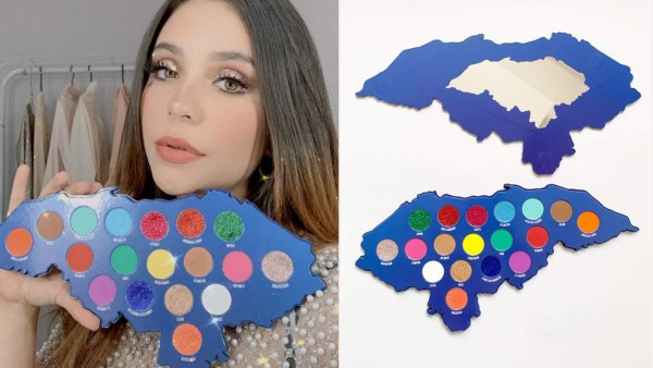 Emprendedora crea paleta de sombras inspiradas en el mapa de Honduras y trasciende fronteras