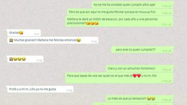Profesor es absuelto pese a WhatsApps enviados a una alumna
