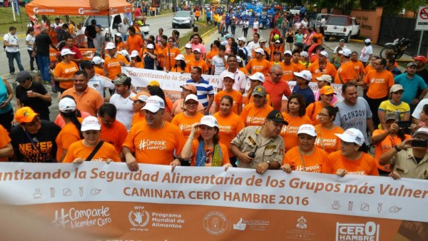Sampedranos se unen por primera vez en marcha 'Cero hambre'