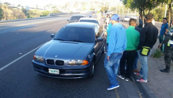 Colisión triple deja un herido en Tegucigalpa