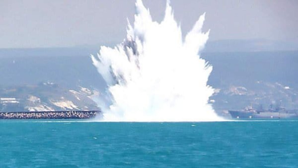 Video muestra gigantesca explosión de bomba de la II Guerra Mundial