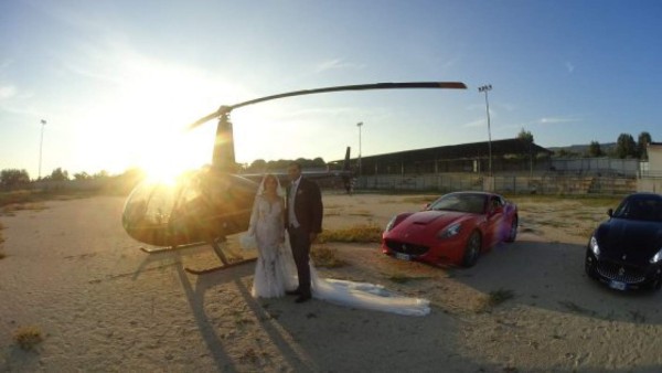 Investigan boda con helicóptero por vínculos mafiosos en Italia