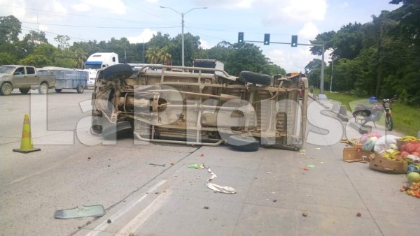 Choque en Bulevar del Norte de San Pedro Sula deja varios lesionados