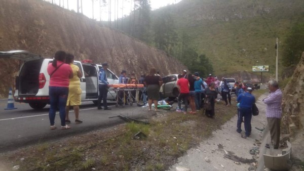 Ocho personas resultan heridas en un accidente de tránsito en la carretera CA-5