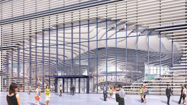 La biblioteca futurista china, más ilusión que libros