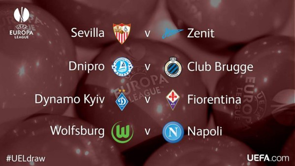 Wolfsburgo-Napoli, duelo atractivo en cuartos de Europa League