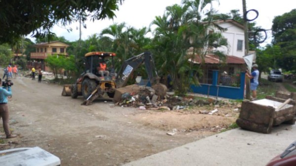 Limpieza arranca en Campo Cazenave y San Manuel, Cortés