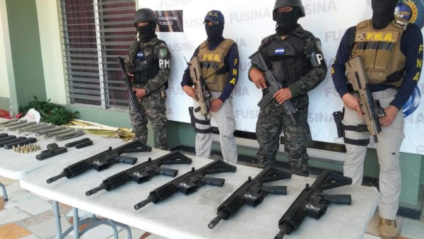 Hallan armas en vivienda de colonia Altamira de San Pedro Sula
