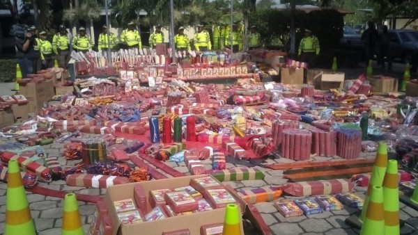 Decomisan cargamento de pólvora valorada en L700 mil