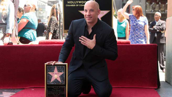 Vin Diesel ya brilla en el Paseo de la Fama