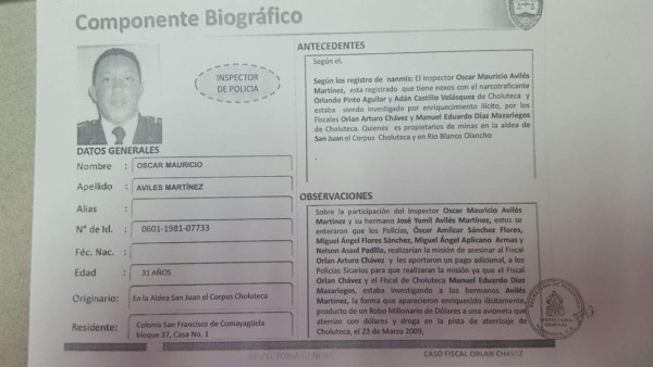Cancelan a 5 policías investigados por crimen del fiscal Orlan Chávez