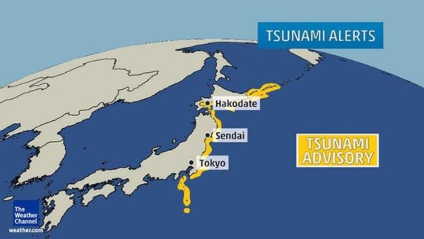 Un pequeño tsunami llegó a Japón tras terremoto en Chile