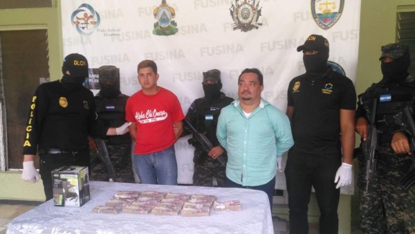 Detienen a sujetos con casi un millón de lempiras en San Pedro Sula