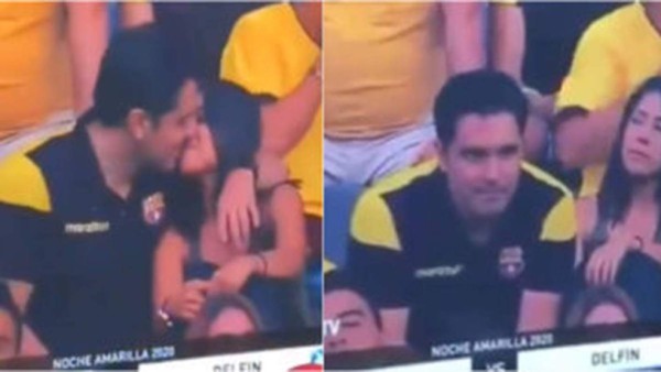 Rompe el silencio aficionado infiel captado en video durante partido de fútbol