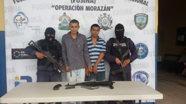 Capturan a dos pandilleros salvadoreños en el occidente de Honduras