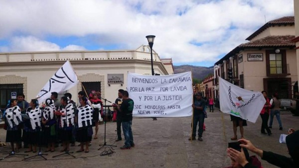 Caravana por la paz y la justicia llega a México
