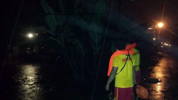 Tela está en alerta roja por fuertes lluvias  