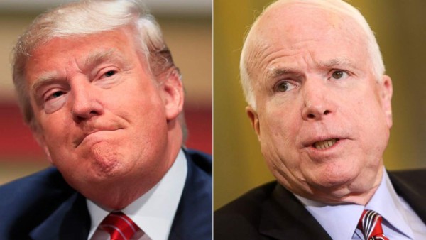 John McCain retira su apoyo a Donald Trump