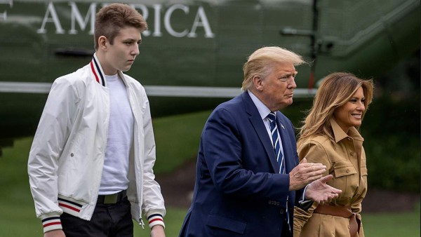 Melania Trump se recupera de covid 19 y revela que Barron dio positivo