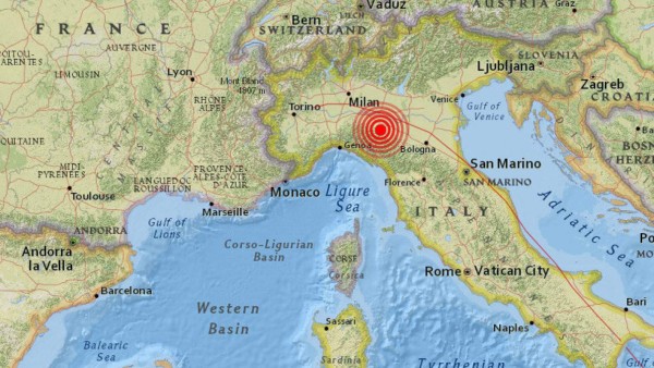 ﻿Se registra en Italia un terremoto de magnitud 4,9