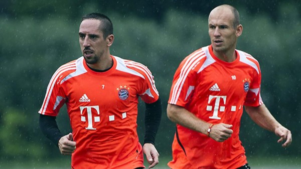 Robben y Ribery, bajas que le restan opciones al Bayern