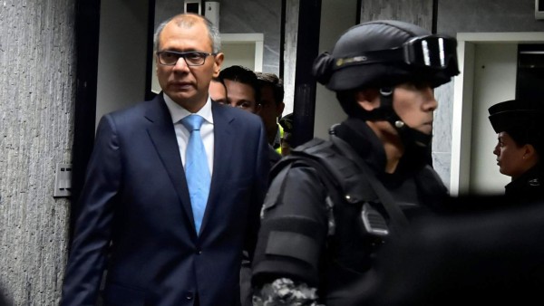 Vicepresidente de Ecuador condenado a 6 años de cárcel por caso Odebrecht