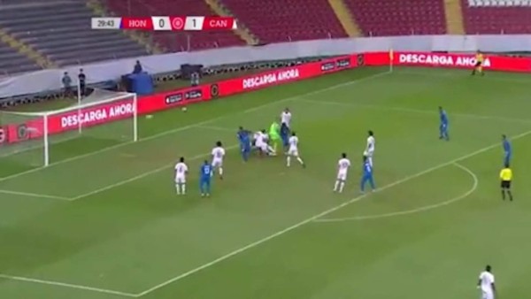 Video: Denil Maldonado anotó el 1-1 de Honduras ante Canadá en el Preolímpico de Concacaf