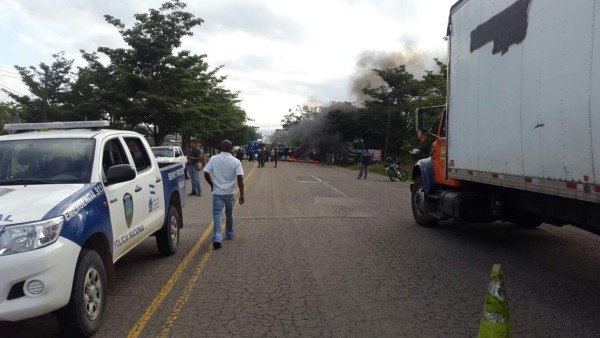 Protestantes dejan libre carretera en Ocotepeque