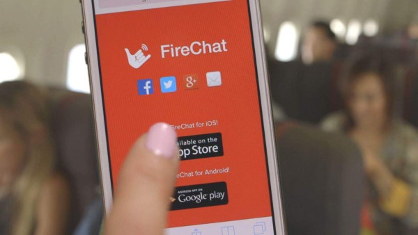 Con FireChat, mensajería instantánea sin redes ni Internet