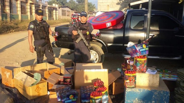 Más de 100 mil lempiras en pólvora decomisa Fusina en el norte de Honduras